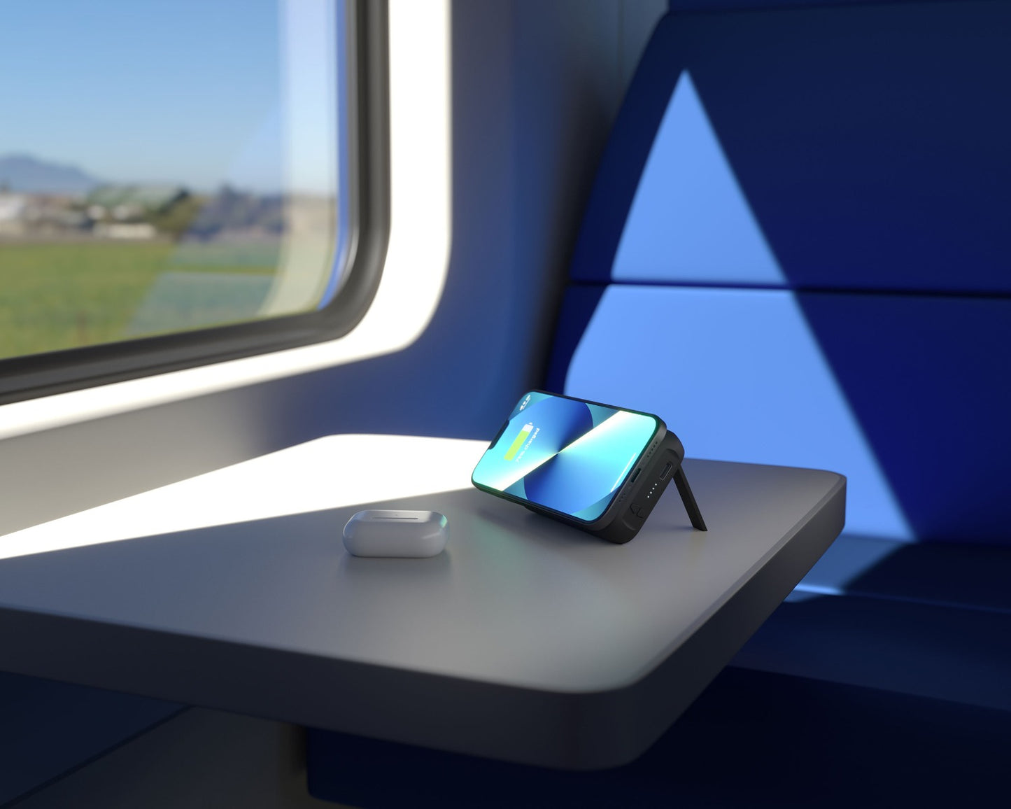 Magnetic Dual Powerbank with stand