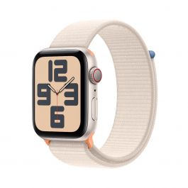 Apple Watch SE2 v2 GPS 44mm Starlight Alu Case w Starlight Sport Loop