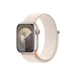 Apple Watch S9 GPS 41mm Starlight Alu Case w Starlight Sport Loop
