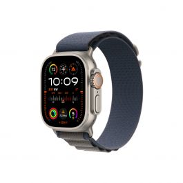 Apple Watch Ultra 2 GPS + Cellular, 49mm Titanium Case w Blue Alpine Loop - Small