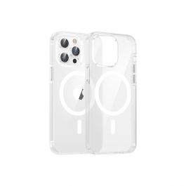 Dviced Magsafe iPhone 15 Pro Max clear case - White