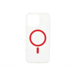 Dviced Magsafe iPhone 16 Pro Max clear case - Red