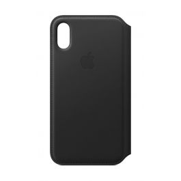 Apple iPhone XS Leather Folio - Black