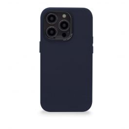 Decoded Leather BackCover, navy - iPhone 14 Pro