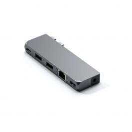 Satechi Aluminium Pro Hub Mini (1xUSB4 96W, 1xHDMI 6K 60Hz, 2 x USB-A 3.0, 1xEthernet, 1xUSB-C, 1xAudio) - Space Grey