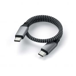 Satechi USB-C to USB-C Short Cable - 25cm - Space Gray
